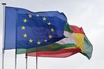 flags, flag of the european union, european union, flag of andalucía, flag of spain, nations, andalusia, spain, countries, nation, nationality, european union, european union, european union, european union, european union